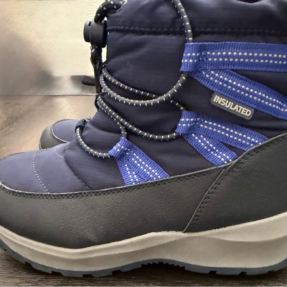 Lands' End Kids' Navy and Black Snow Boots